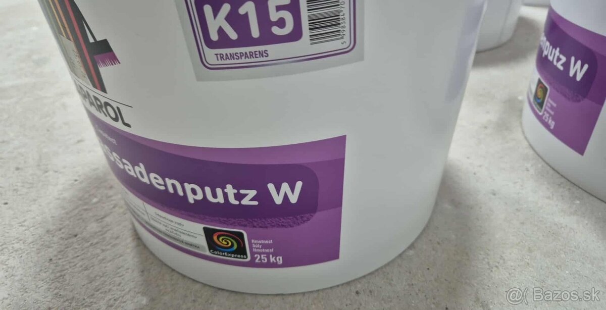 Caparol Silikon Fassadenputz W (Graphite) K15 6 vedier - 3