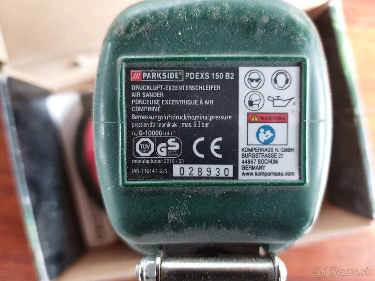 Pneumatická brúska Parkside PDEXS 150 B2 - 3