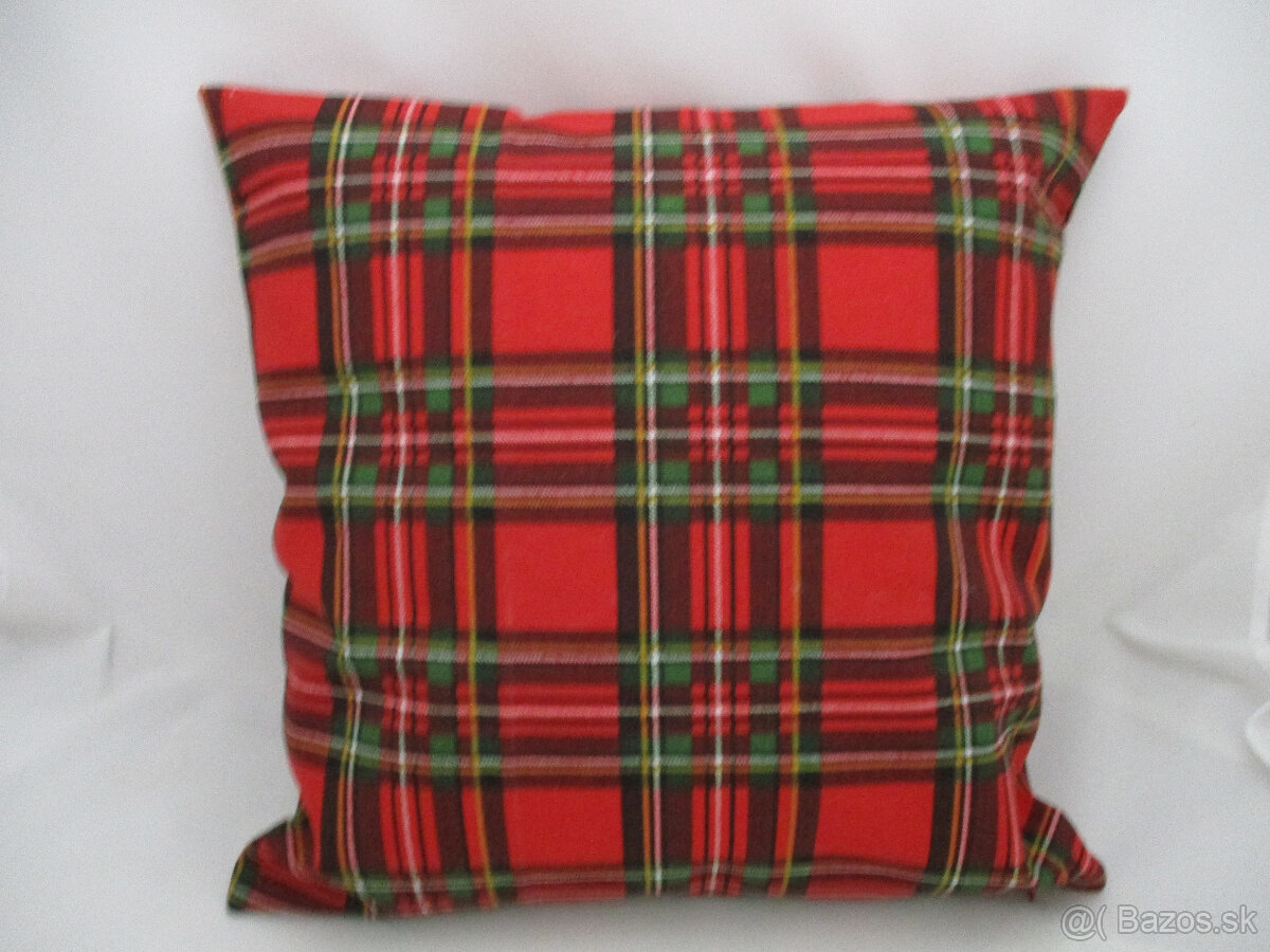 Obliečky a štóla vianočné káro - 3