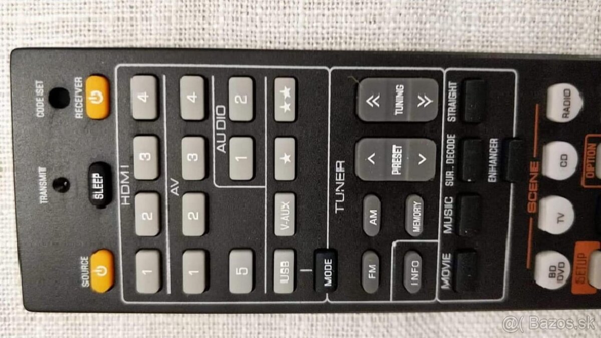Diaľkové ovládanie Yamaha RAV491 ZF30320 - 3