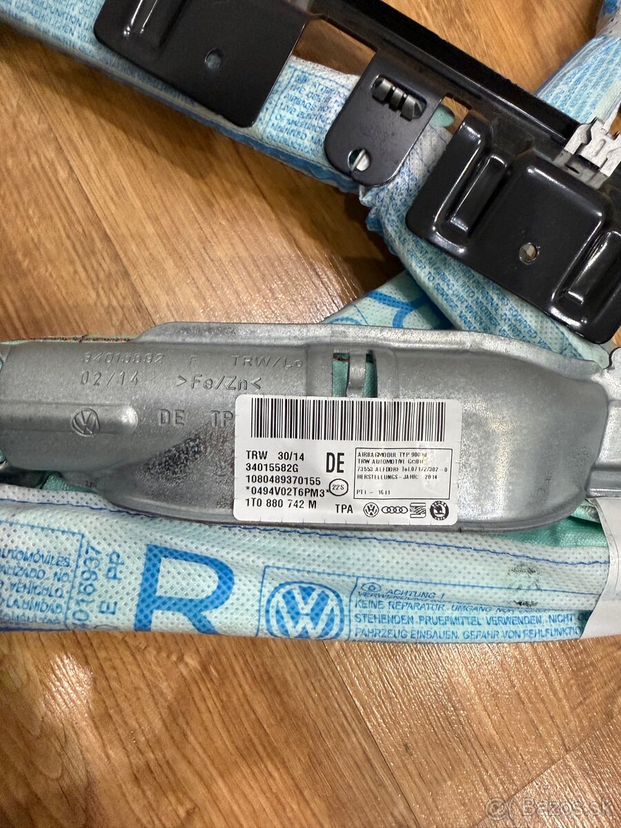 Stropný airbag VW Touran - 3