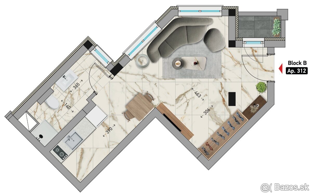 Apartmány Bulharsko NOVOSTAVBA - 3