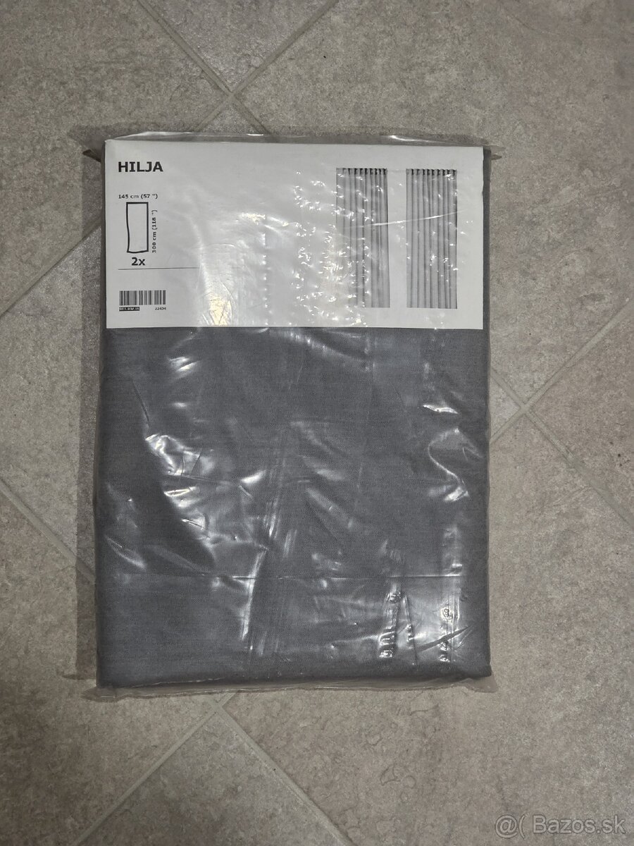 Závesy HILJA ikea sivé - 3