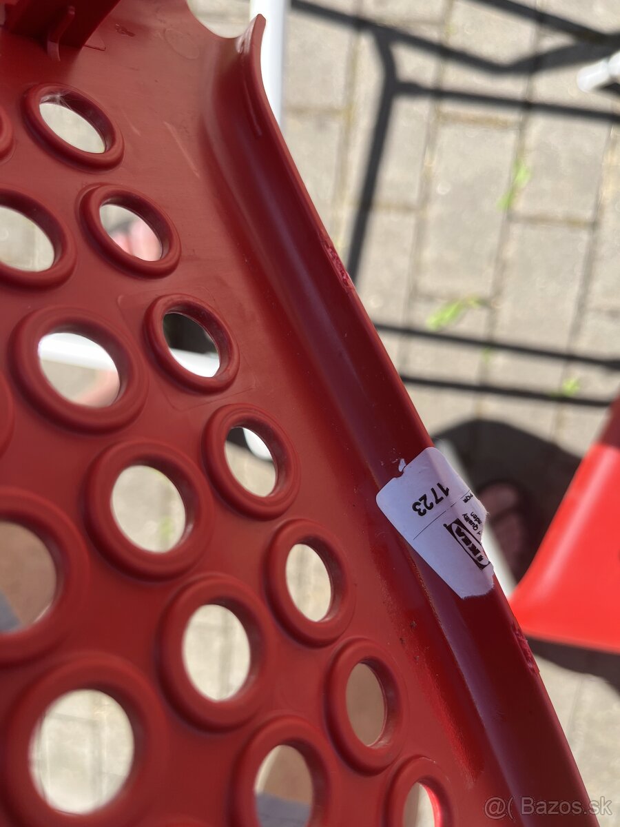 IKEA ADDE - cerveno biela - 3