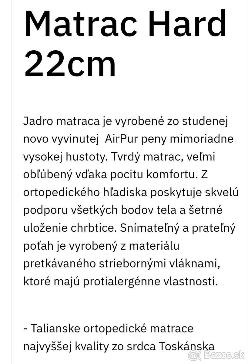 Nový matrac 90x200 - 3