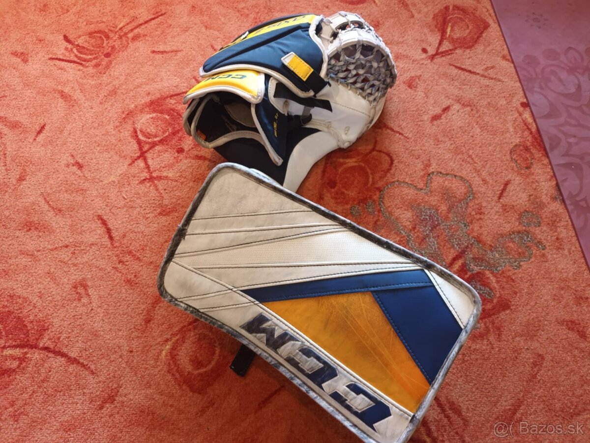 Brankárska lapačka CCM AXIS 2 + vyrážačka CCM Eflex 5,custom - 3