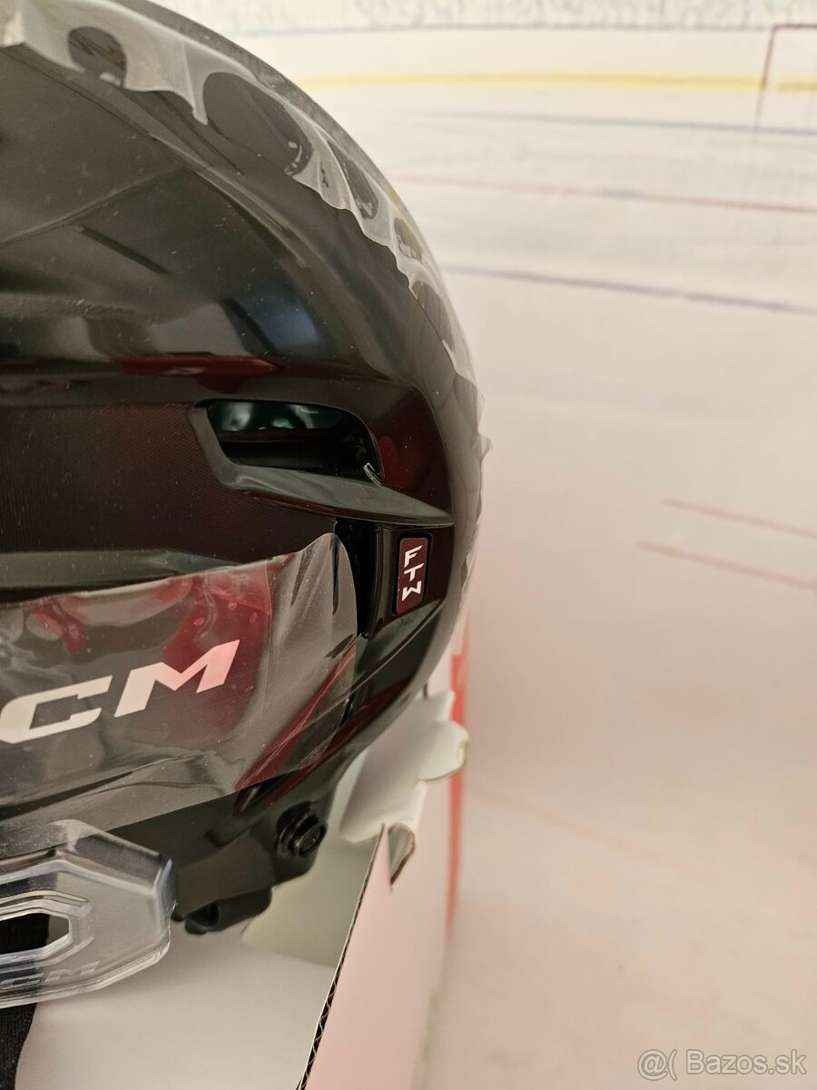 Dámska profi prilba CCM TACKS FTW - čierna M/L nová - 3