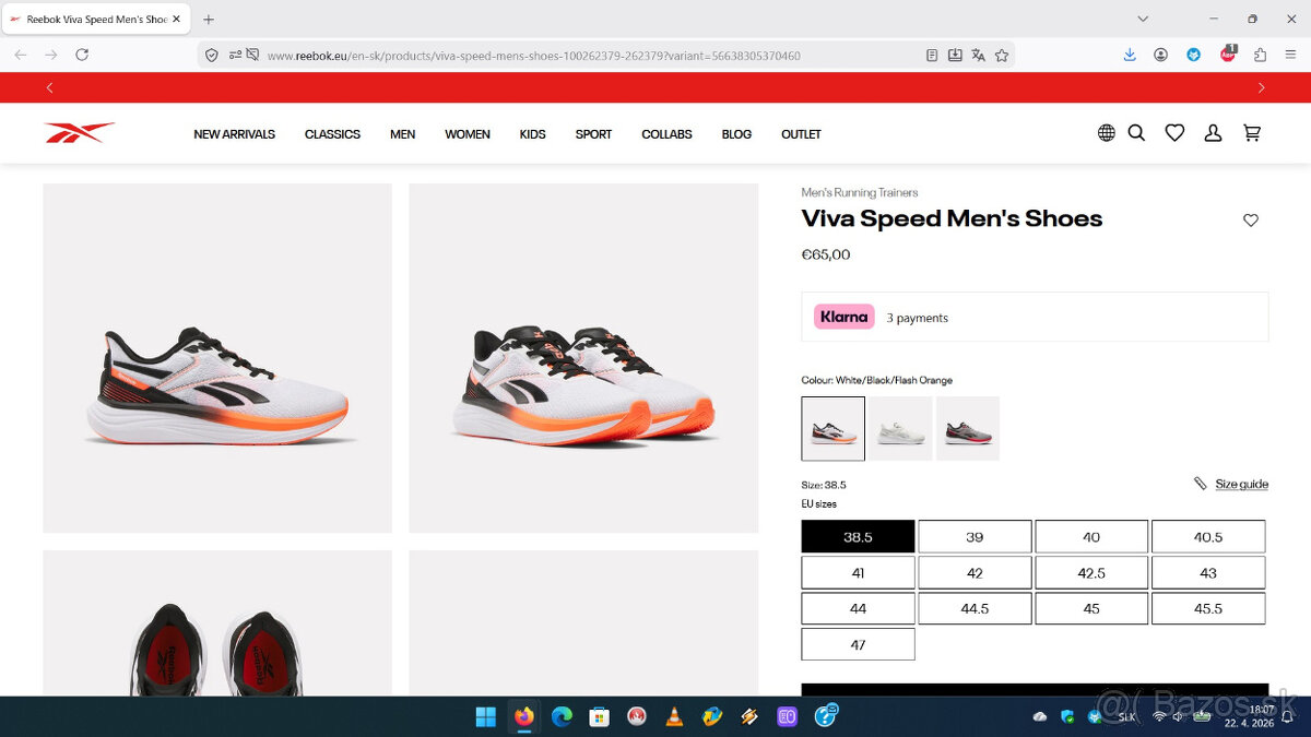 Reebok Viva Speed bežecké biele - 3