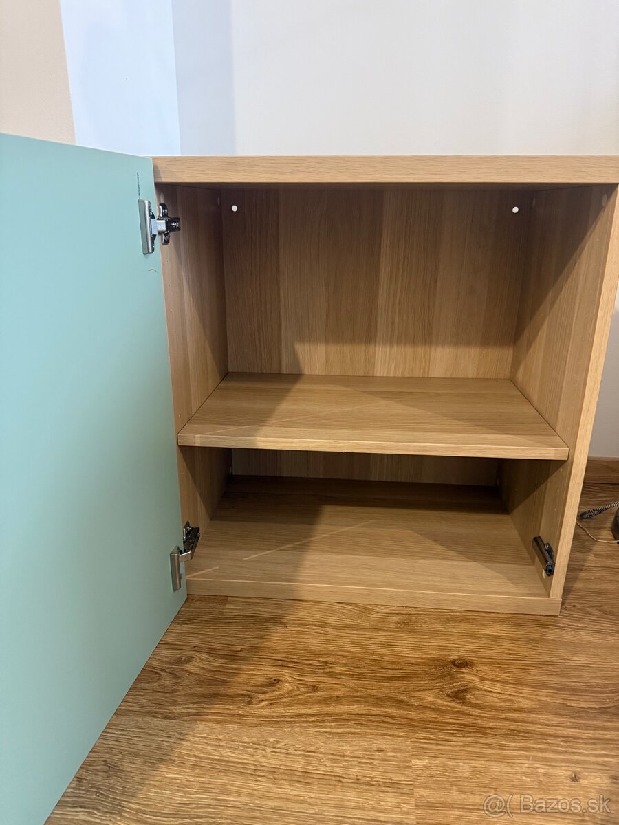 IKEA BESTÅ – rôzne skrinky a police (olivová/bledošedá) - 3