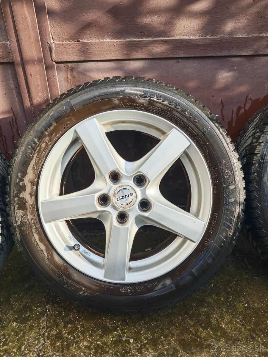 Enzo disky/elektróny R16 5x114.3 + zimné Michelin 205/55 R16 - 3