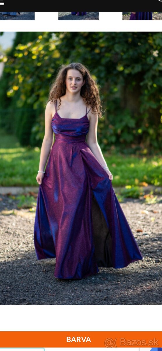 Spoločenské trblietavé šaty - 3