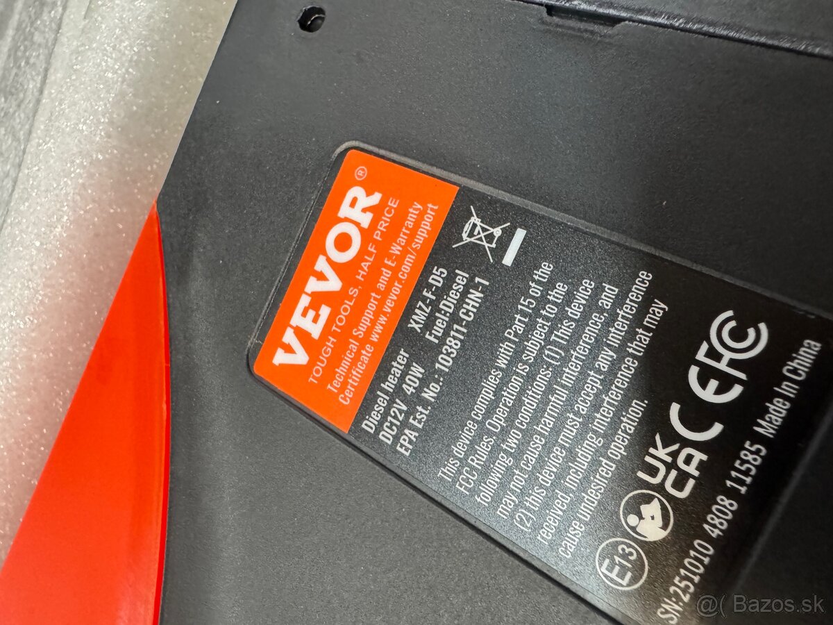 Vevor nezavisle kurenie 8kw bluetooth - 3