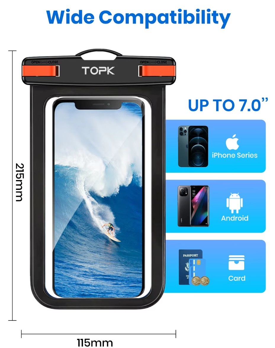 Vodeodolné púzdro pre mobil,novy - 3