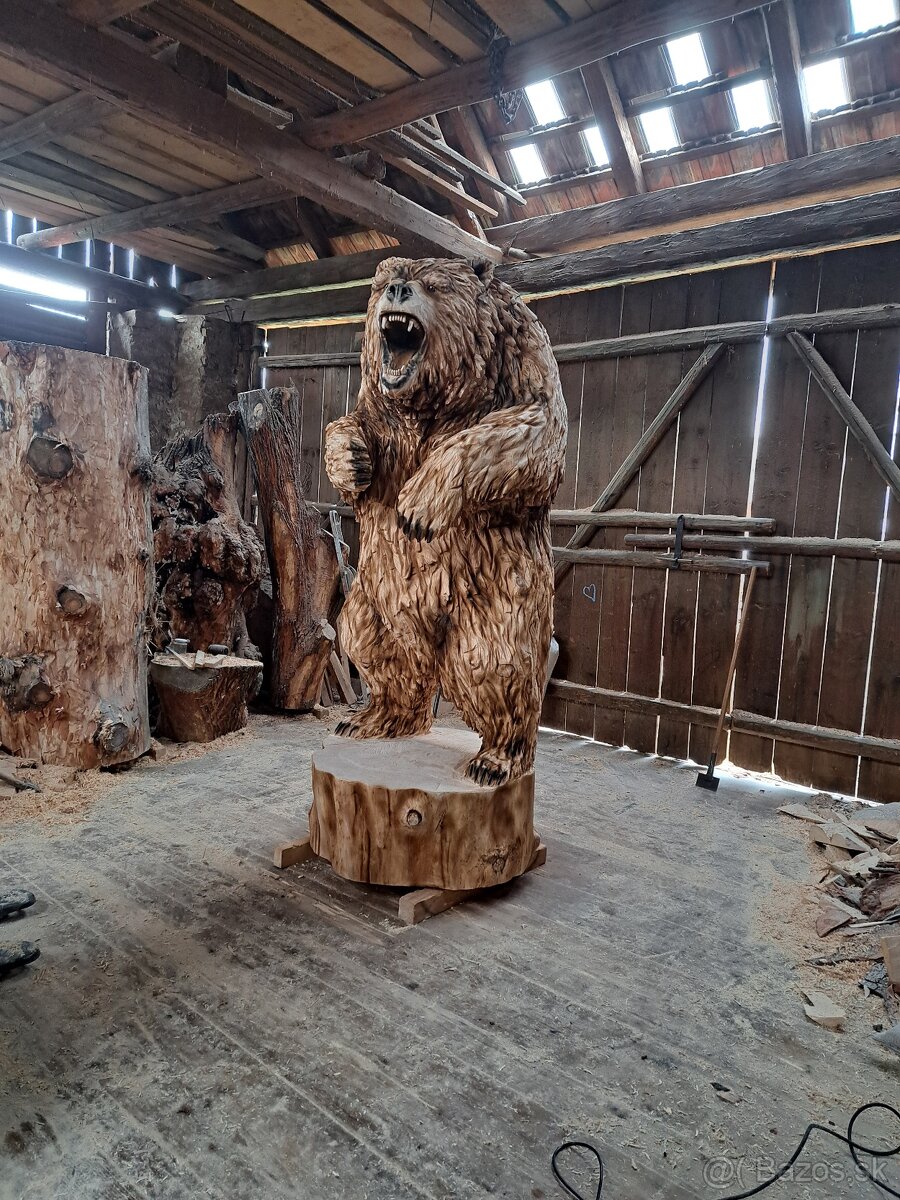 Drevorezba medved z dreva - 3