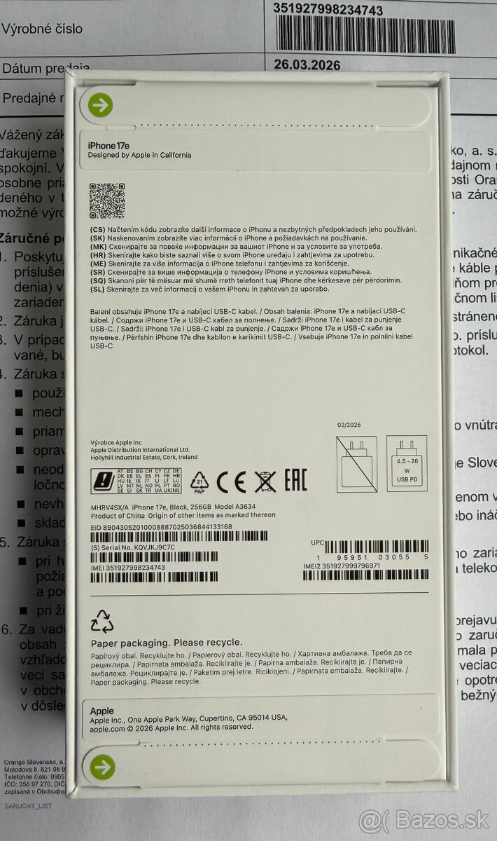 Apple iPhone 17e 256GB nerozbalený - 3