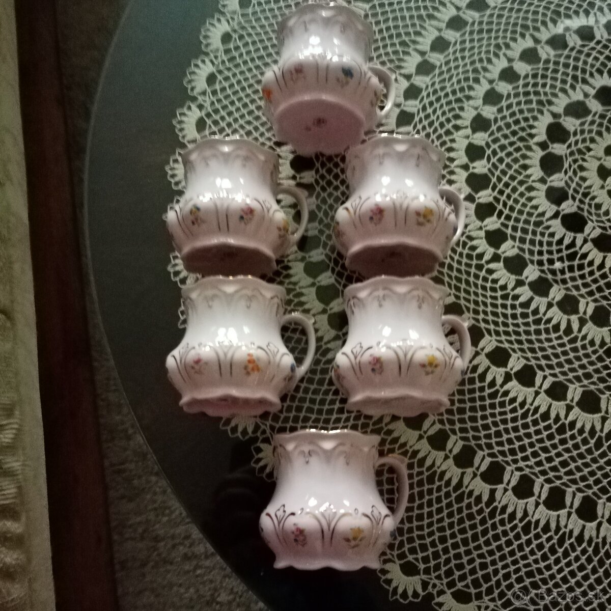 šálky Chodov ružový porcelán - 3