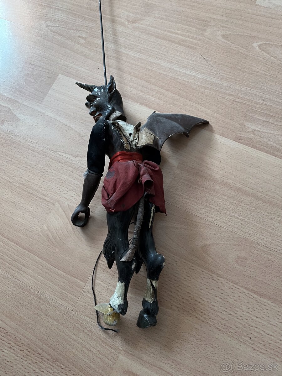 Starožitná divadelná bábka Čert - 3