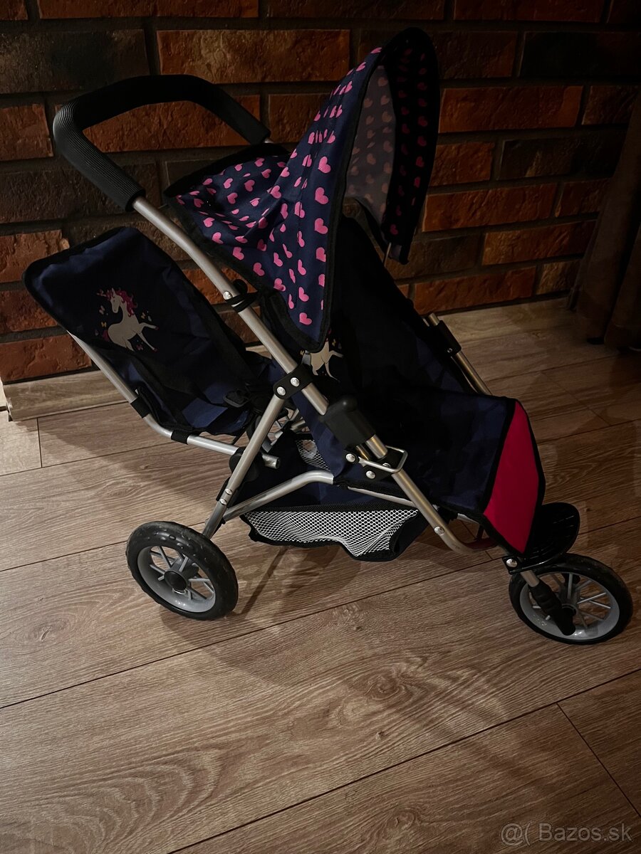 Duo kočík pre 2 bábiky - 3