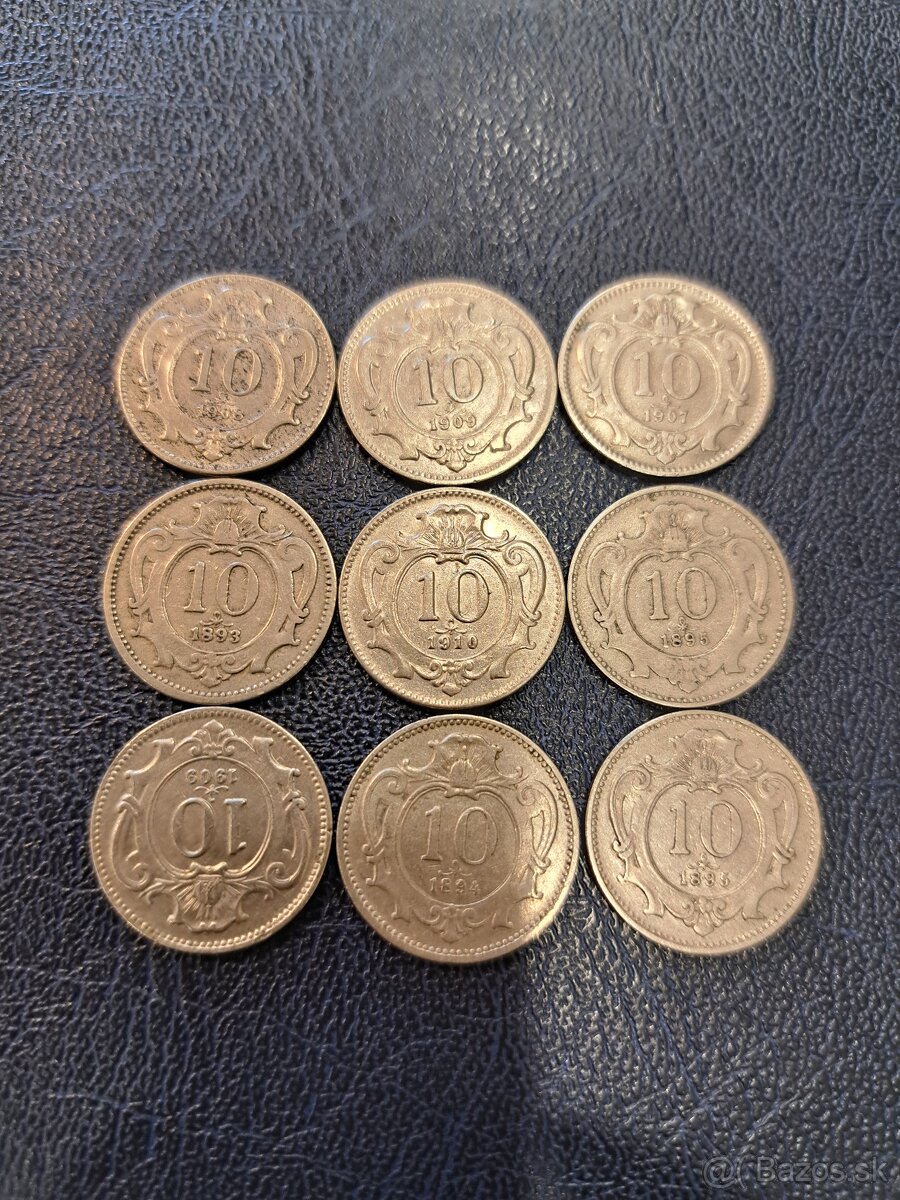 Mince heller, Frar,Nemc,Rakú,Maď. - 3