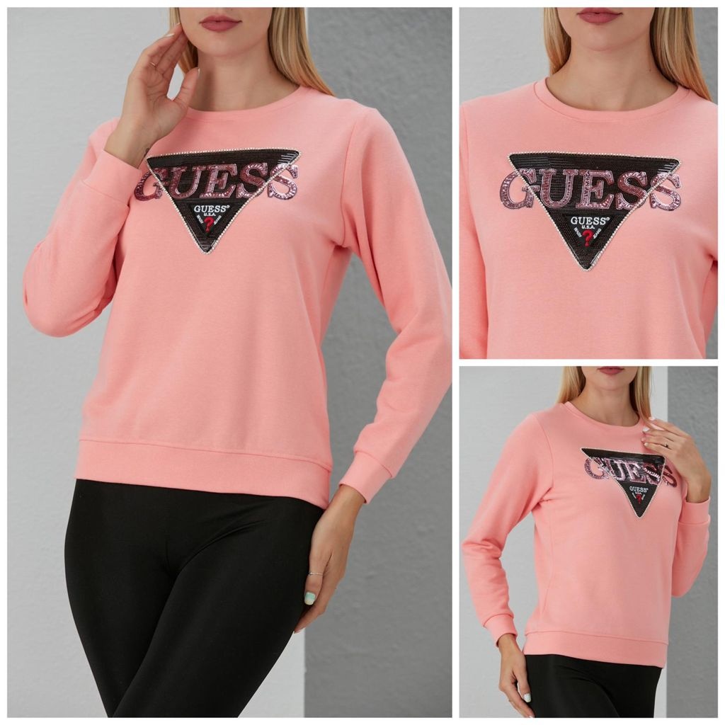 Guess dámska mikina lososová - 3