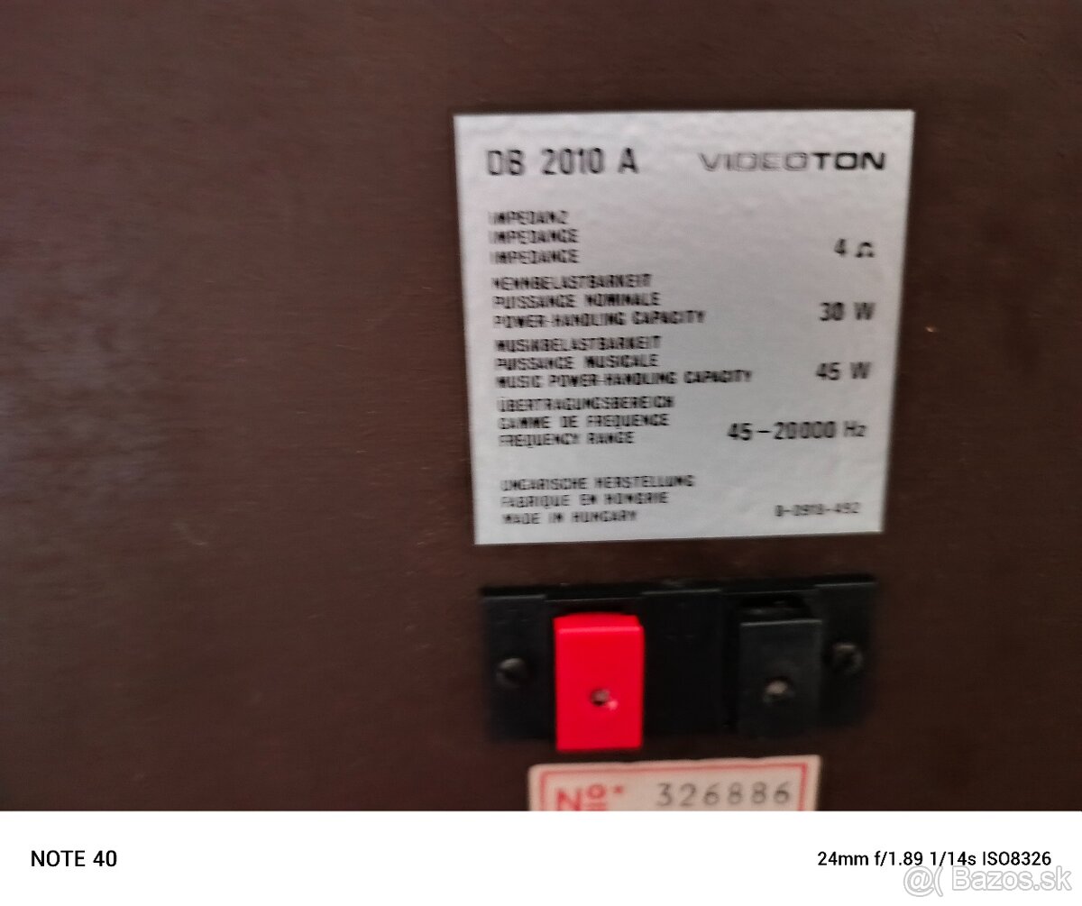 Videoton - výkonné dvojpásmové reproduktory - 3