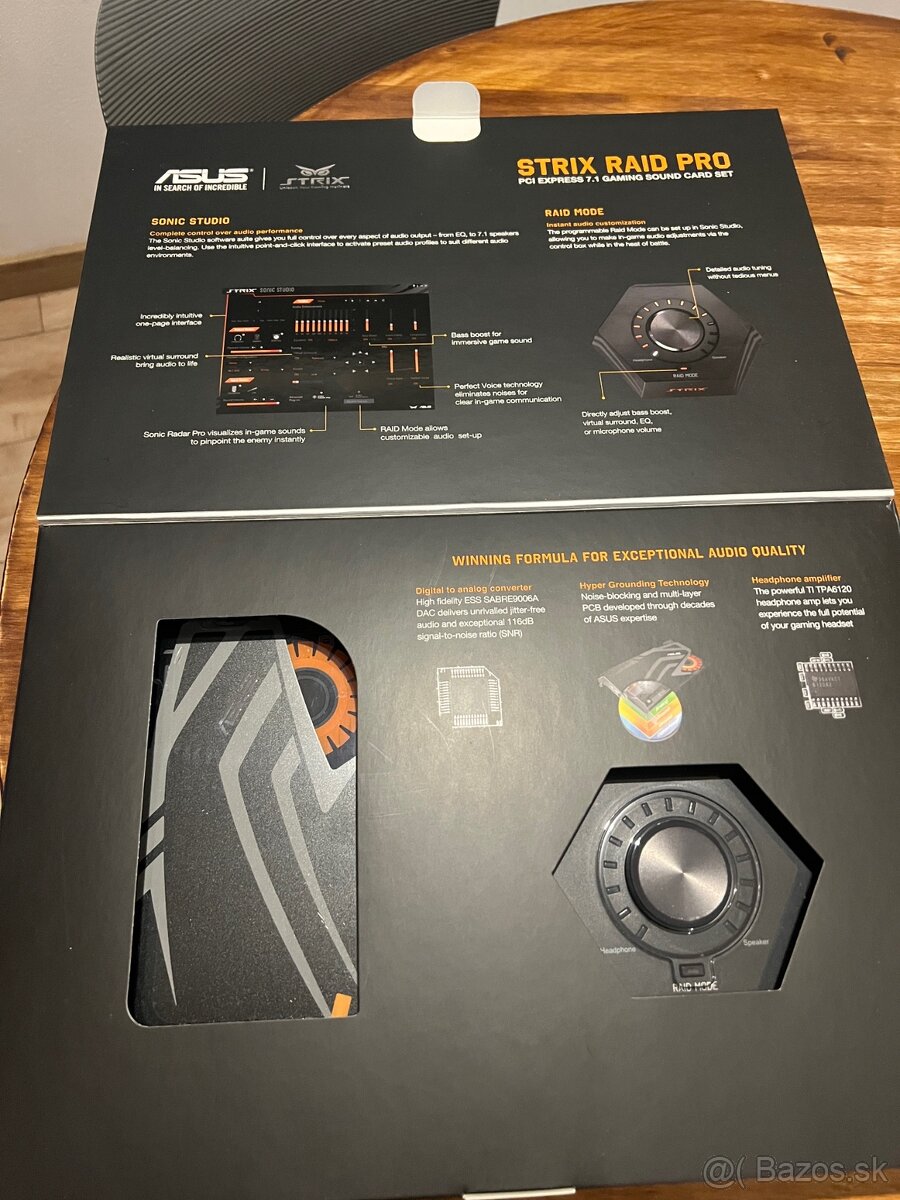 ASUS xonar STRIX RAID PRO - hi-fi zvukova karta - KOMPLET - 3