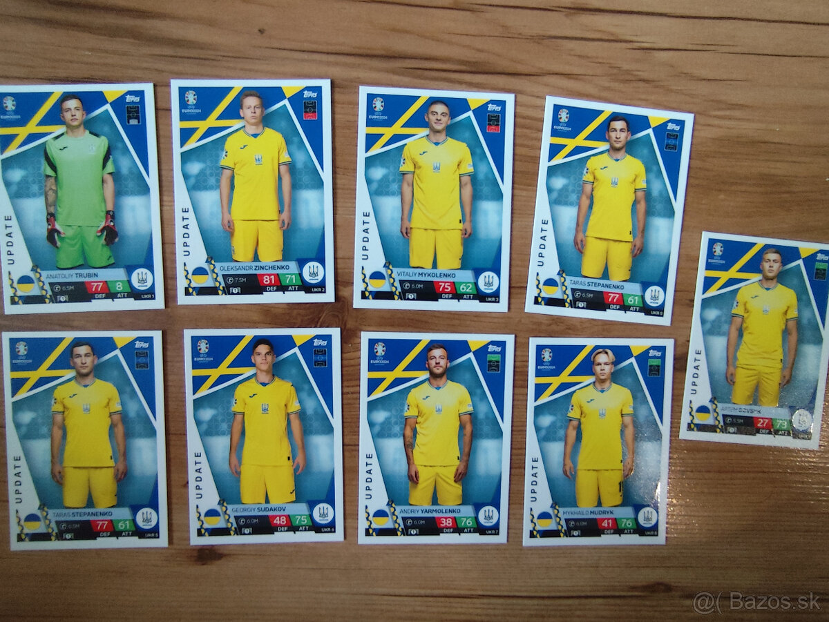 Futbalové kartičky Euro 2024 - dotlačenie Poľsko, Ukrajina.. - 3