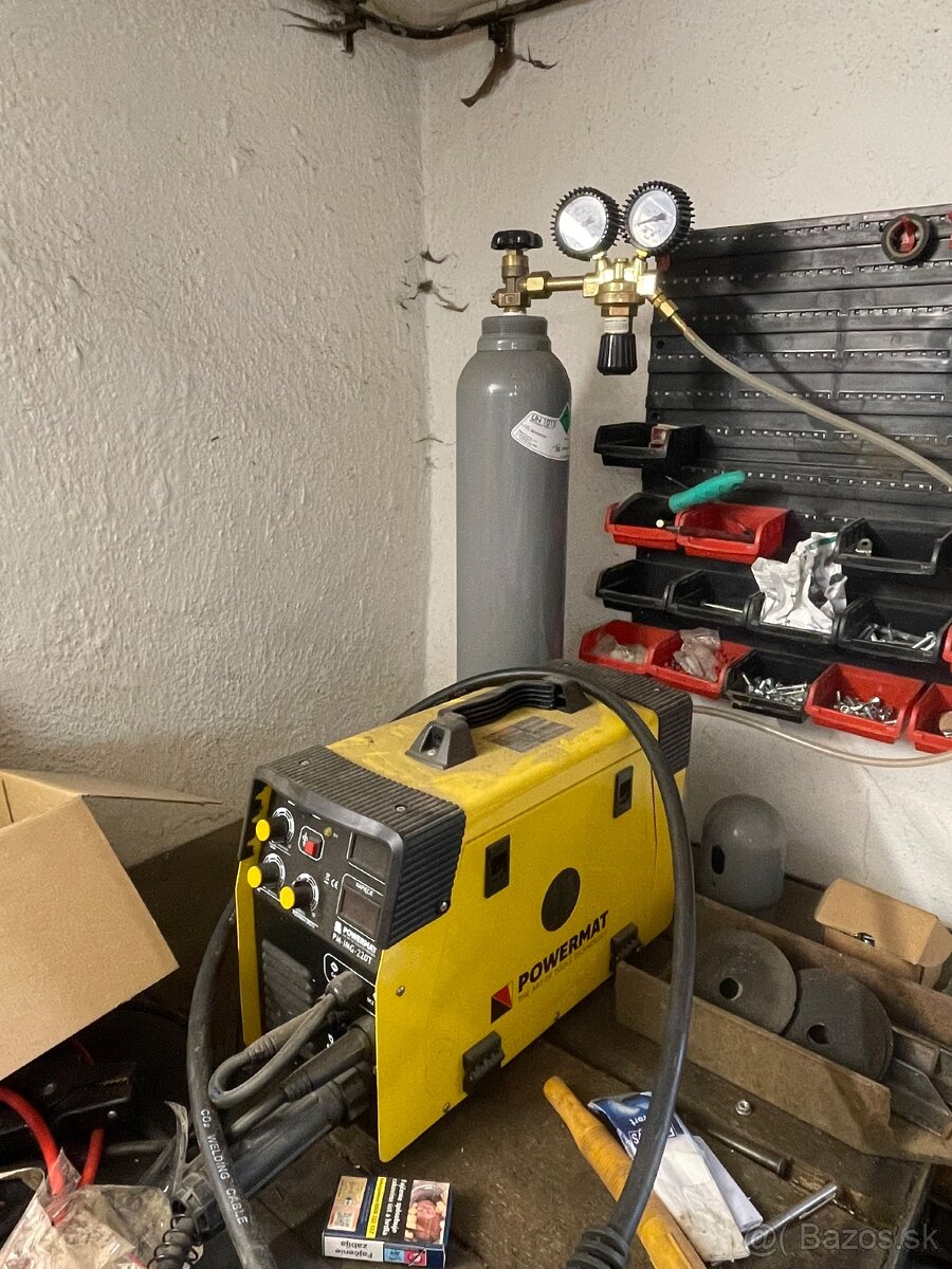 Predám zváračku CO2 Powermat PM-IMG-220T s fľašou CO₂ - 3