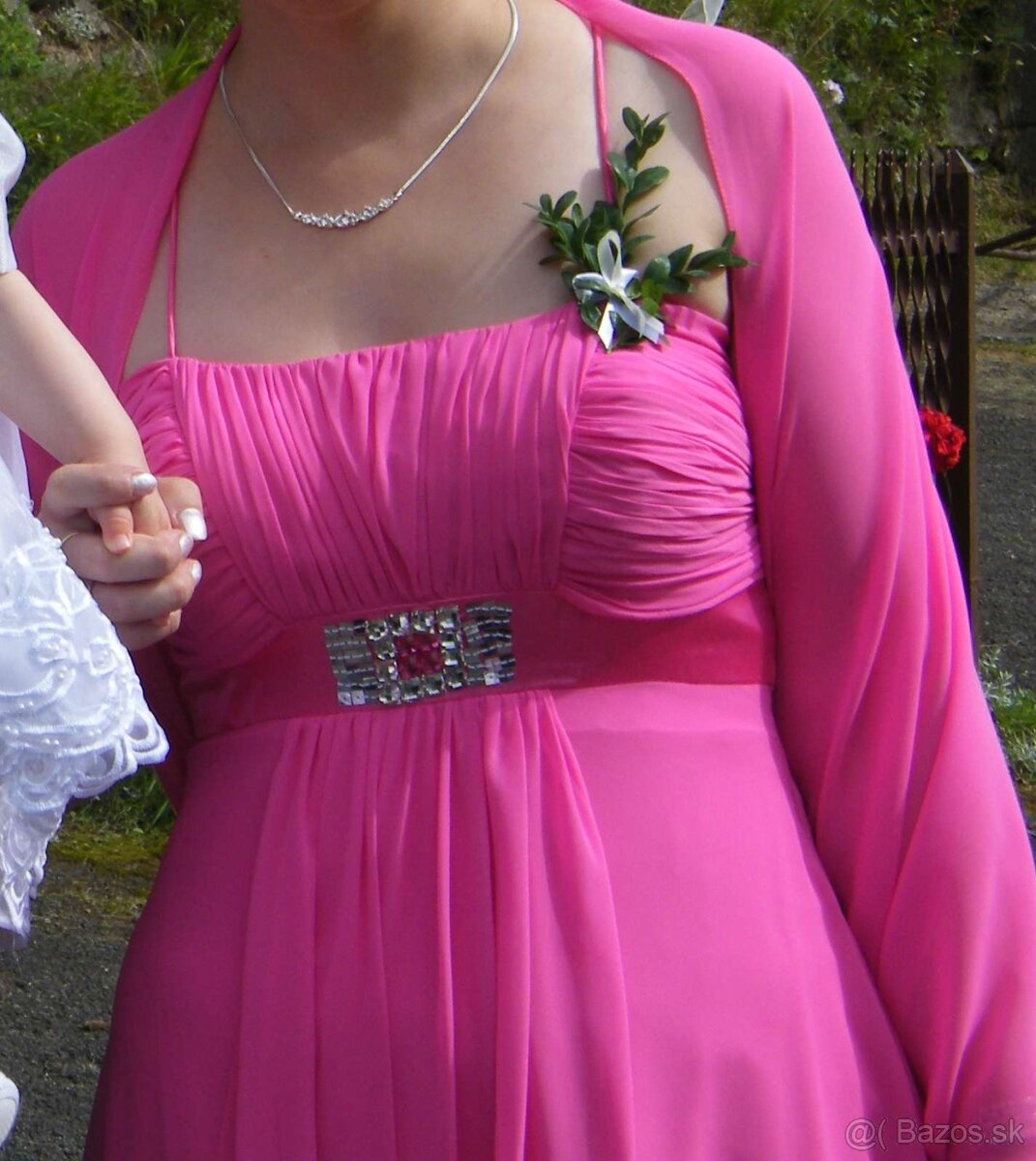 Kvalitné spoločenské šaty 36 - 38 - 3