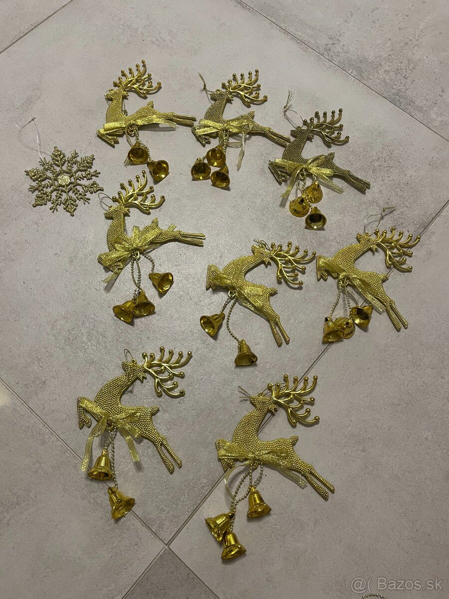 Vianočné ozdoby zlaté - 3