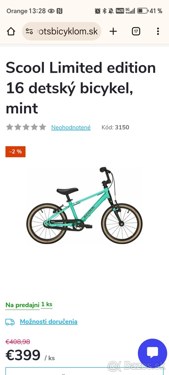 Detsky bicykel scool limited edition 16 podobne rascal woom - 3