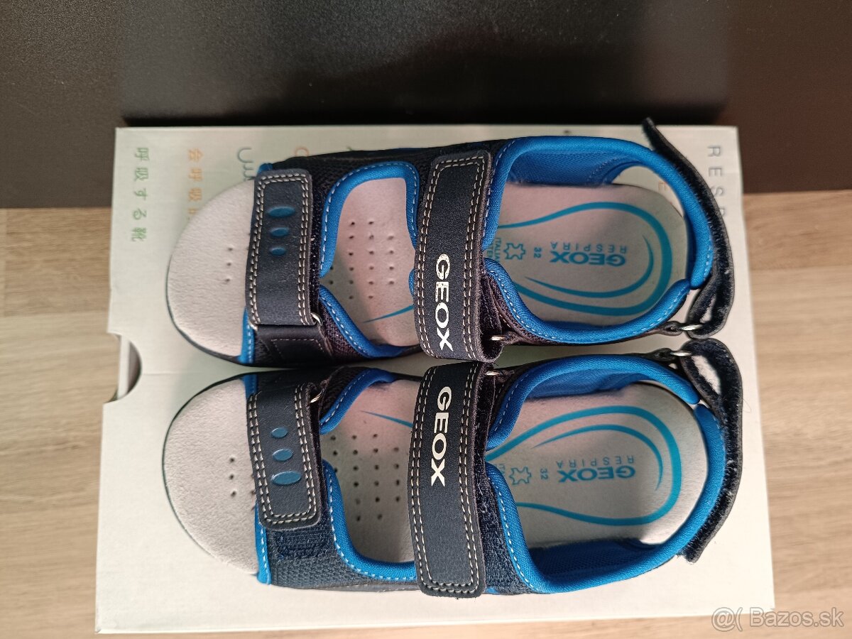 GEOX detské sandále /plátené - textil+koža/ - 3