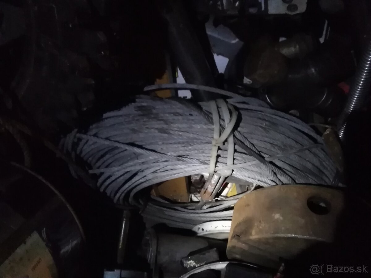 Predám oceľové lano 10,aj8mm - 3