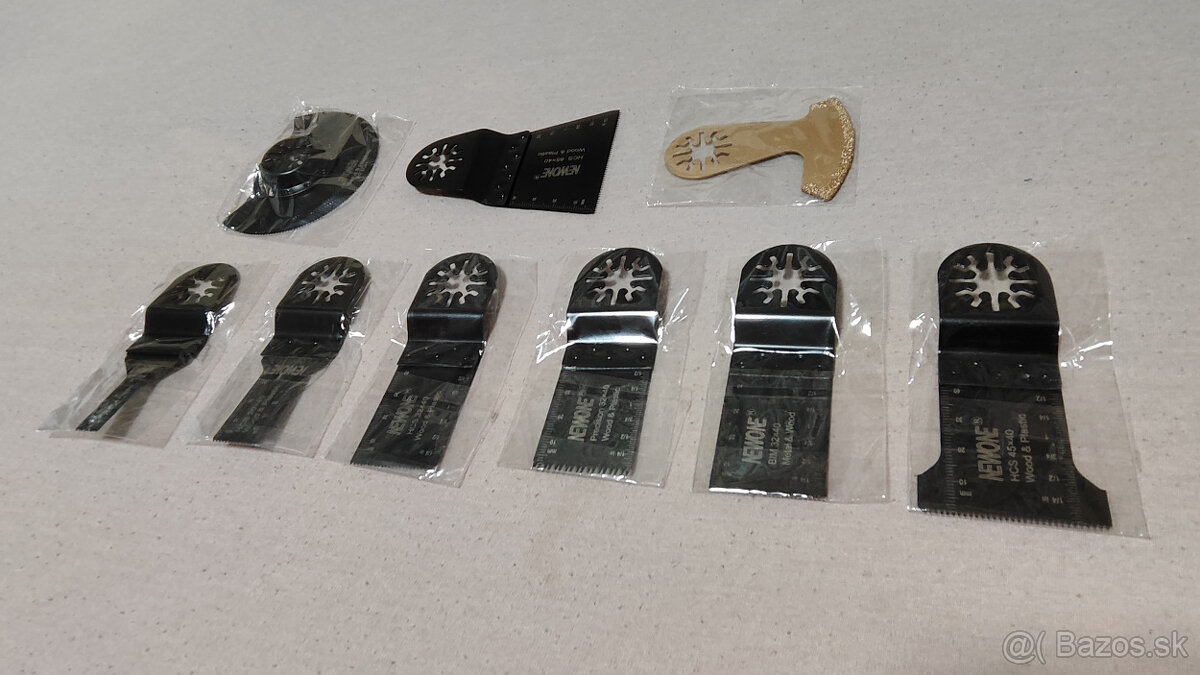 Sada 9ks nástavcov pre oscilačnú brúsku - 3