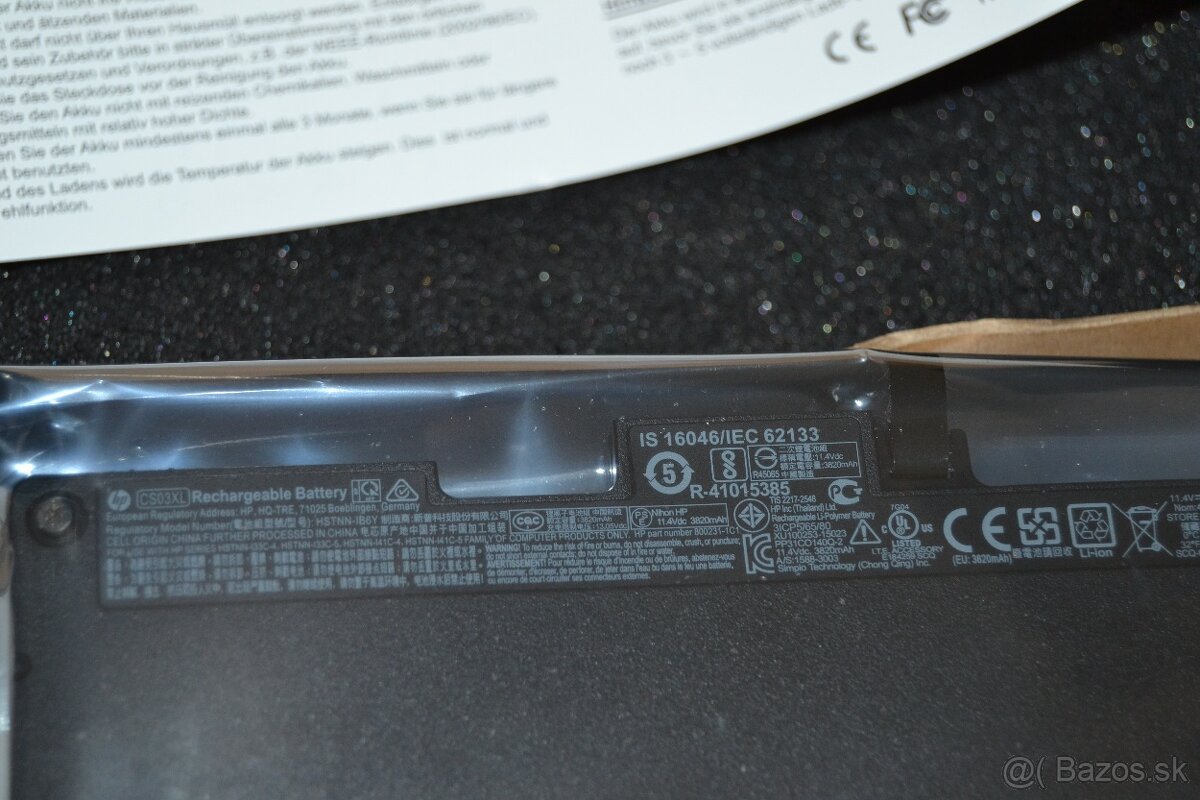 Power pre Hewlett Packard CS03XL, Li-Poly, 11,4V - 3