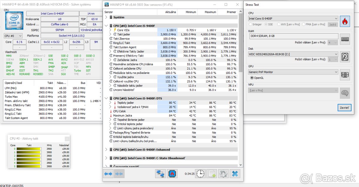 Intel Core i5-9400F (1x) - 3
