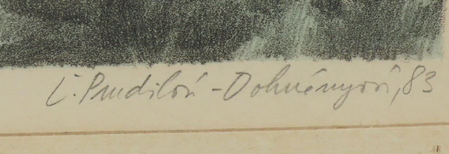 Ľubica Prudilová - Pohľad na Banskú Bystricu 1983 autorský l - 3