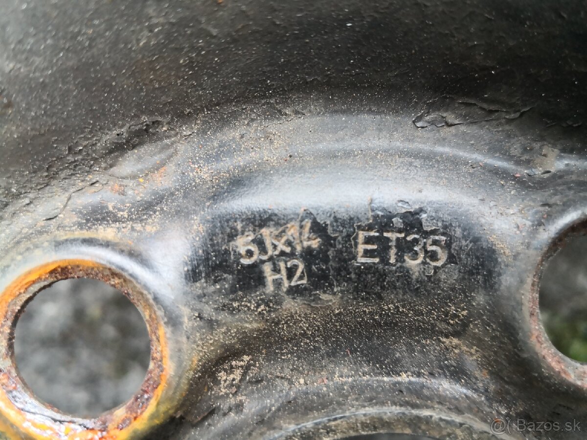 4 oceľové disky pre Fabia Polo Ibiza 5Jx14 ET35 - 3