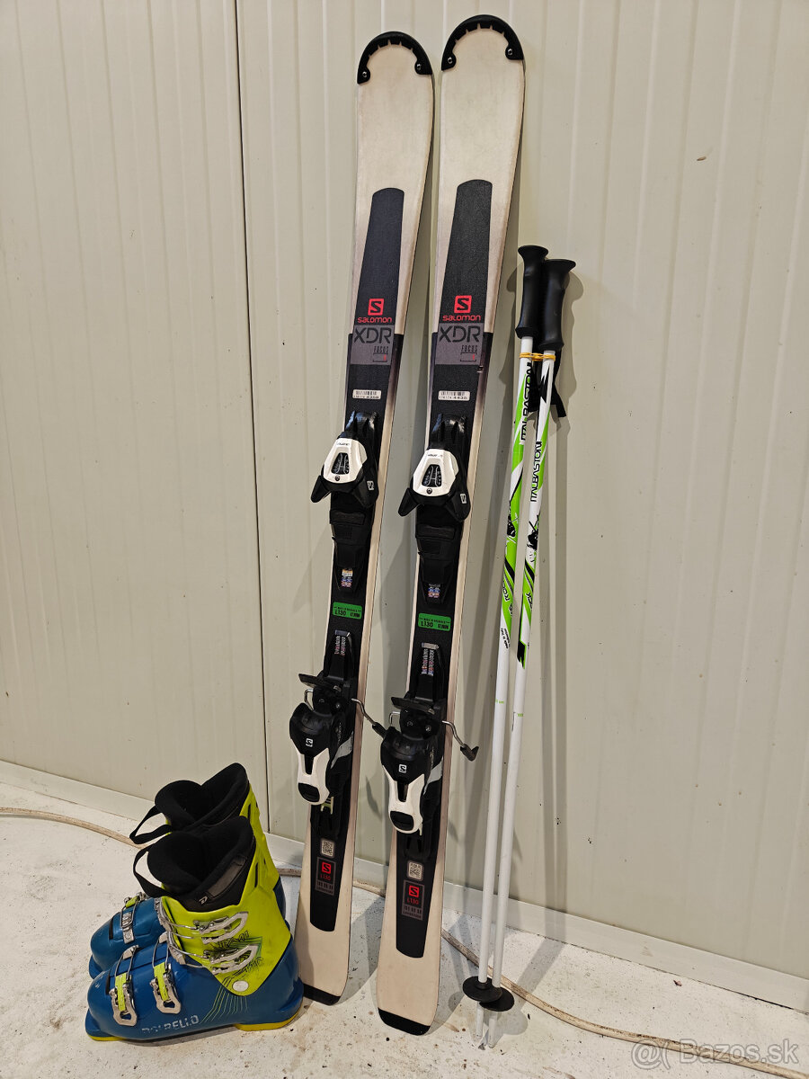 LYŽE SALOMON XDR FOCUS 130CM + LYŽIARKY DALBELLO 38,5EUR - 3