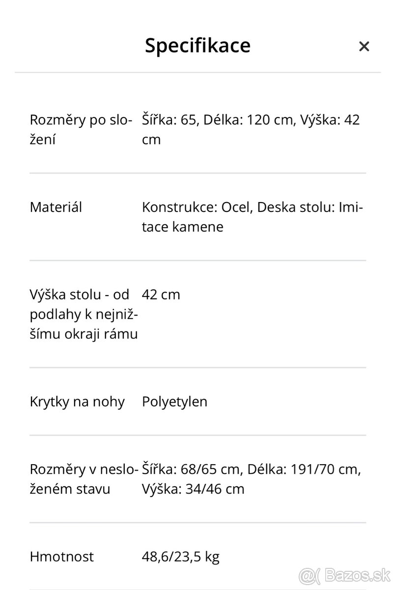 Stolík záhradný - 3