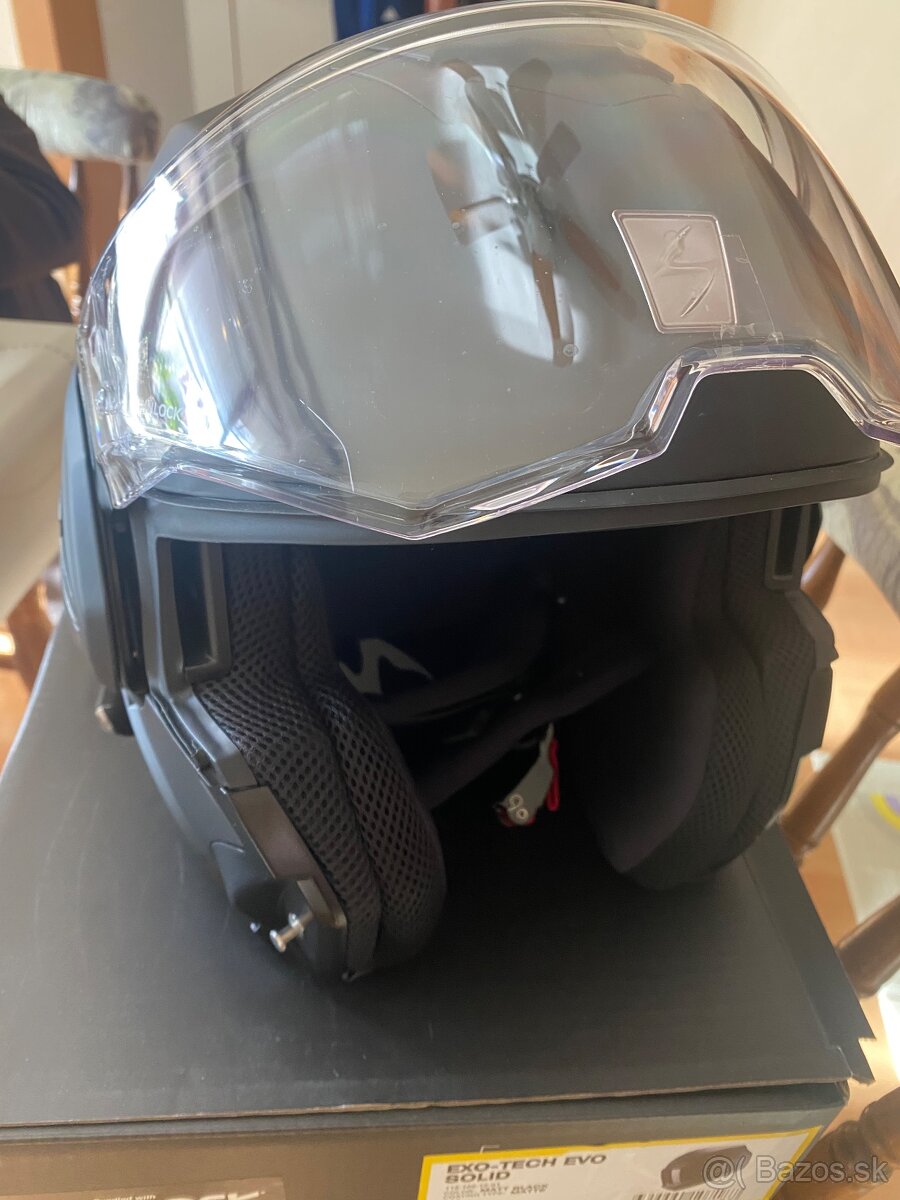 Preklopná prilba EXO-TECH EVO Solid matt black, velkost S - 3