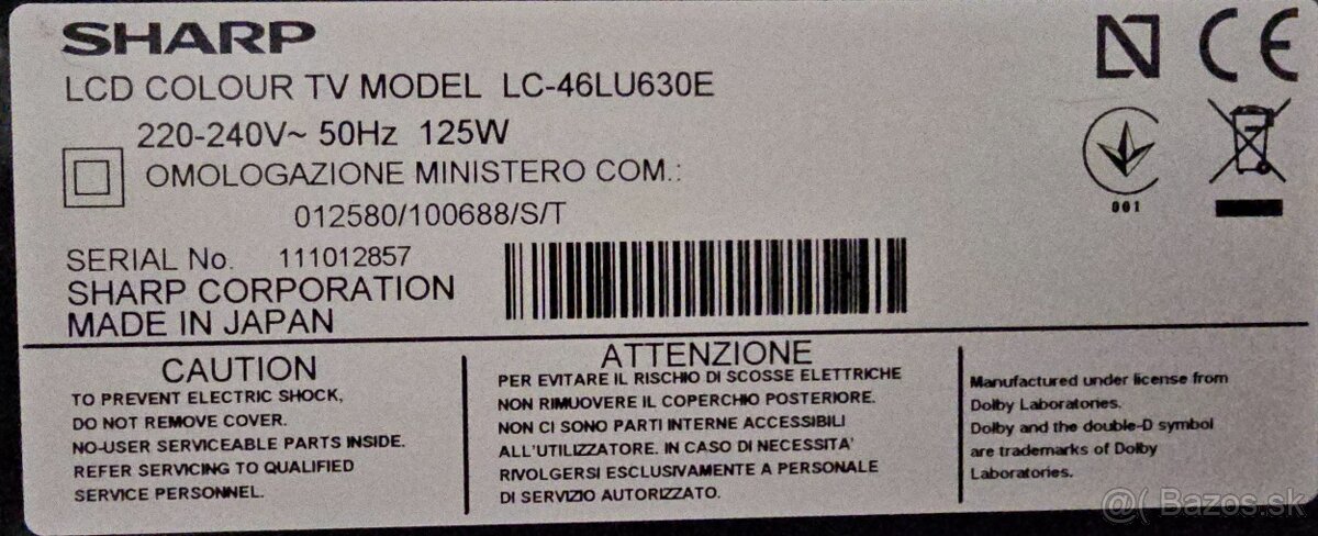 LCD TV Sharp aquos - 3