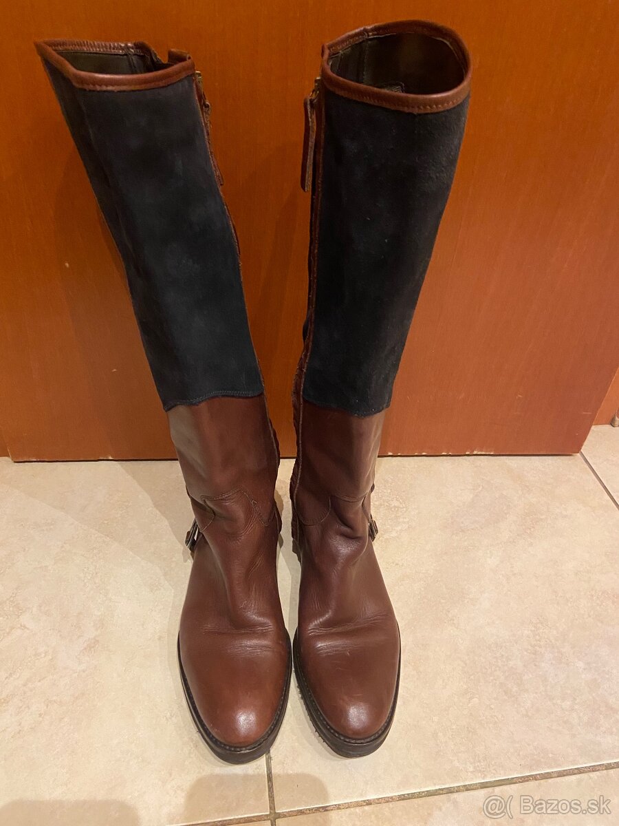 kozene cizmy Tommy Hilfiger velkost 37, - 3