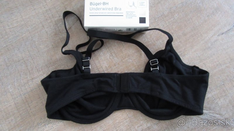 nová čierna podprsenka s kosticami, Tchibo, 80B - 3