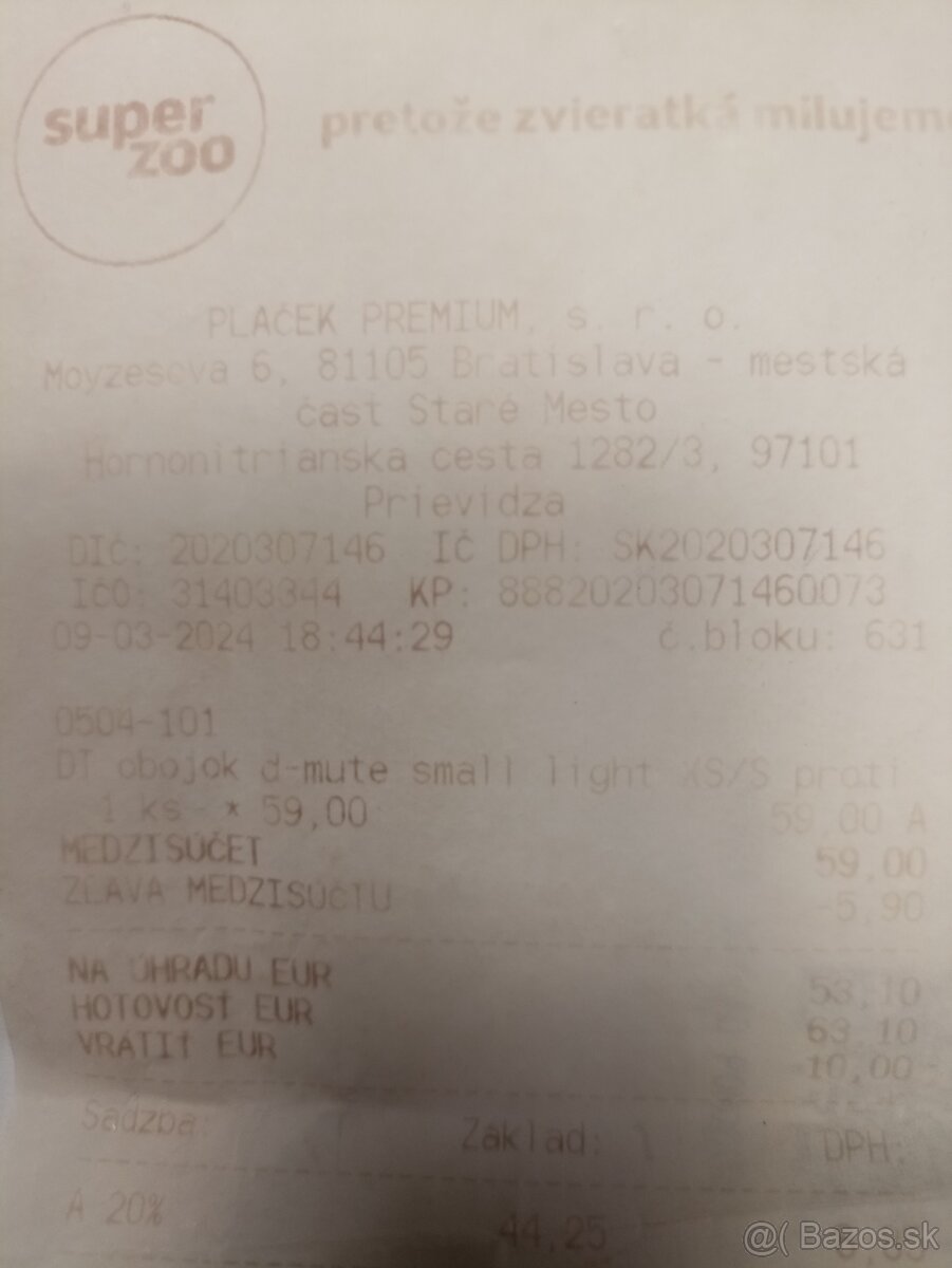 Predám obojok proti štekaniu Dog trace - 3