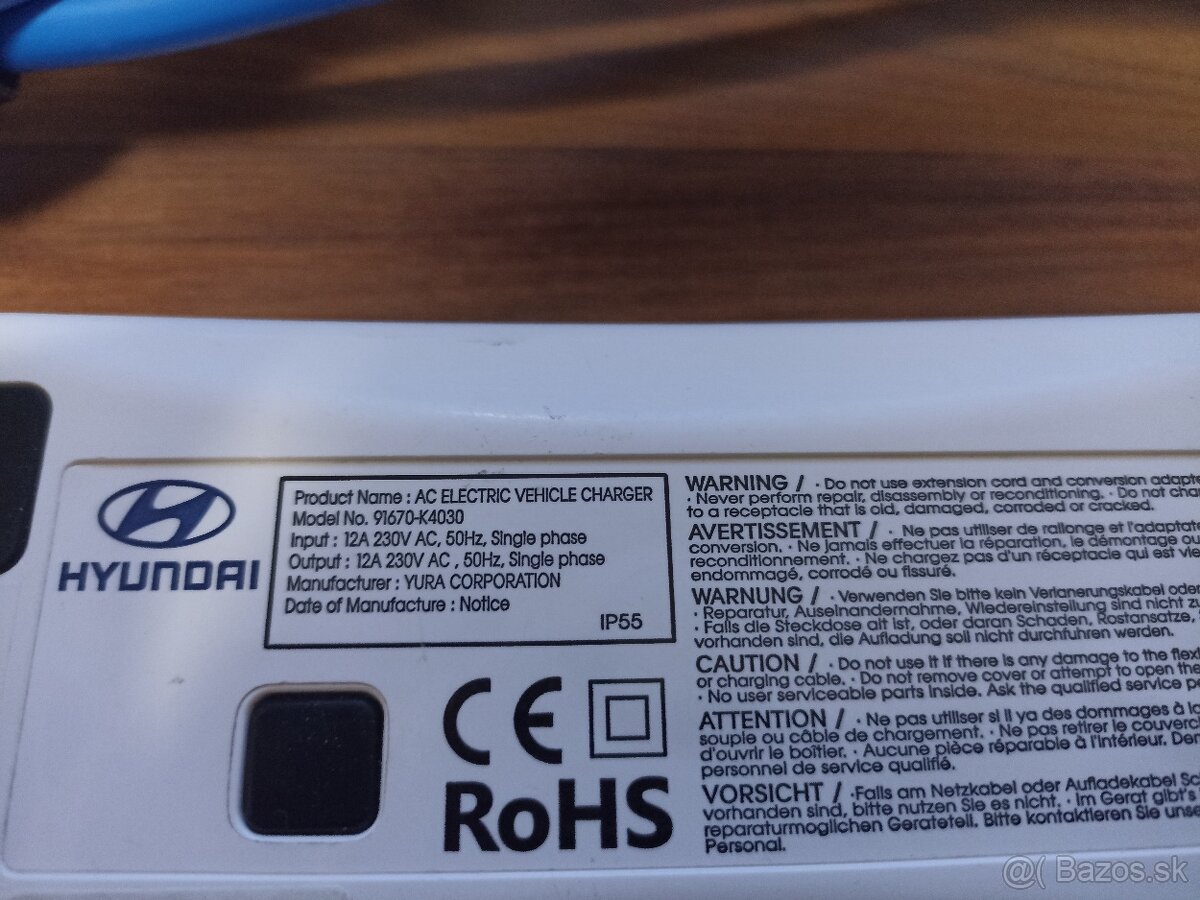 Nabíječka elektromobilů TYP2, 6-12A, 2,7kW - 3