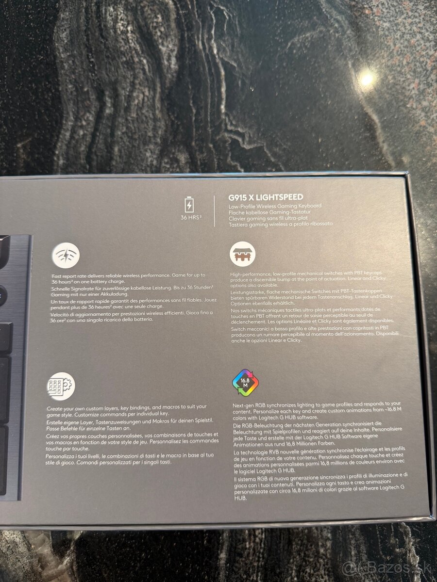 Logitech G915 X LIGHTSPEED TACTILE - 3