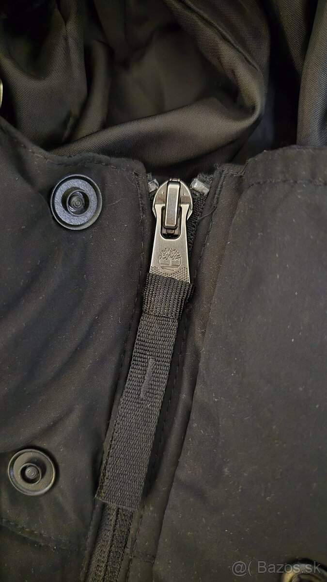 Timberland zimná puffer bunda M – čierna, ako nová - 3