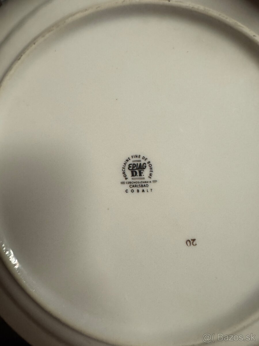 2× porcelánový tanier – ČSSR, EPIAG / Made in Czechoslovakia - 3