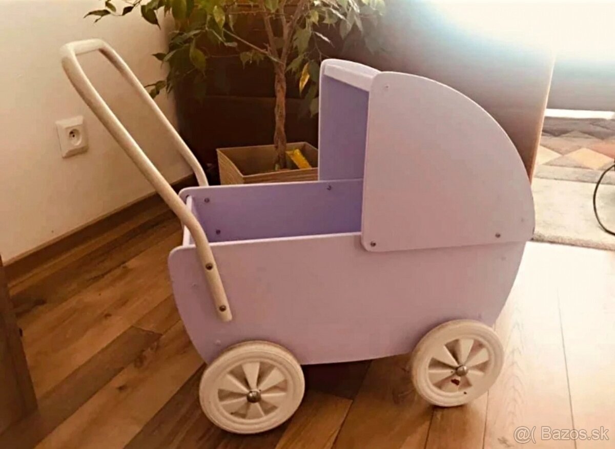 Retro drevený kočík - 3